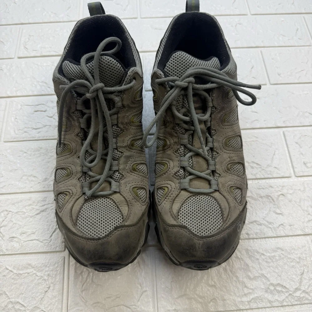 Oboz Sawtooth 2 Low Mens Grey Hiking Trail Shoes Size 10